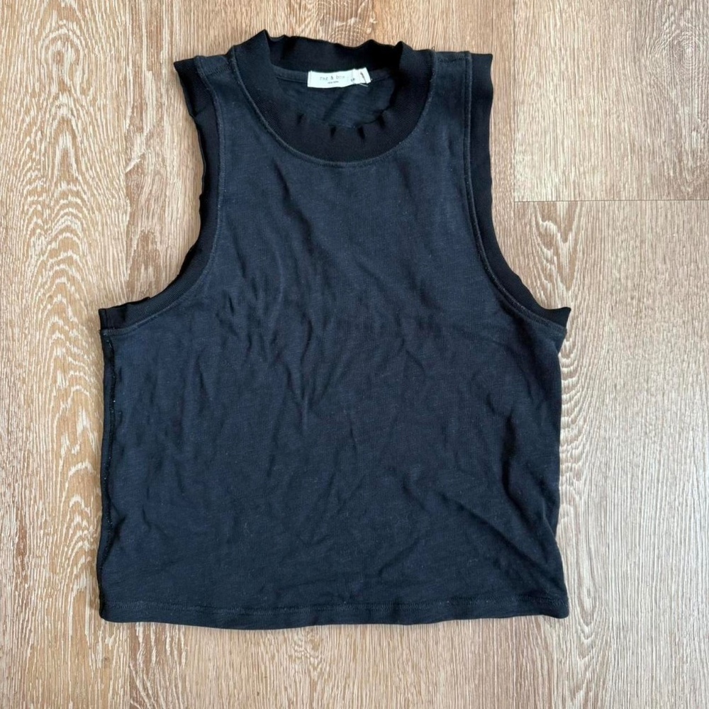 Rag & Bone mock neck black top